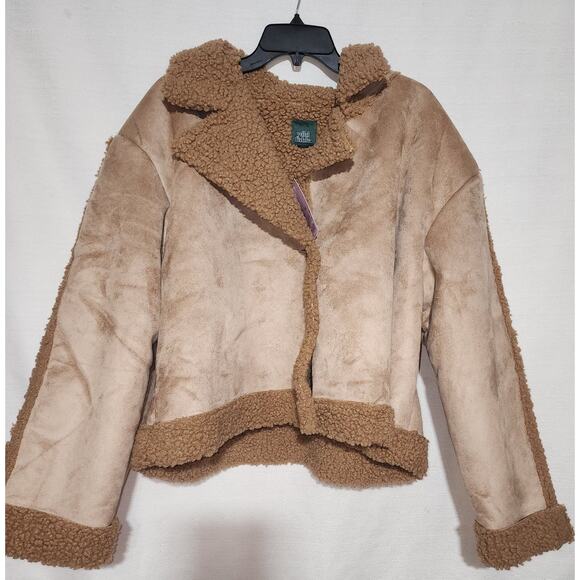wild fable women's Faux shearling jacket XXL-New - Picture 3 of 6